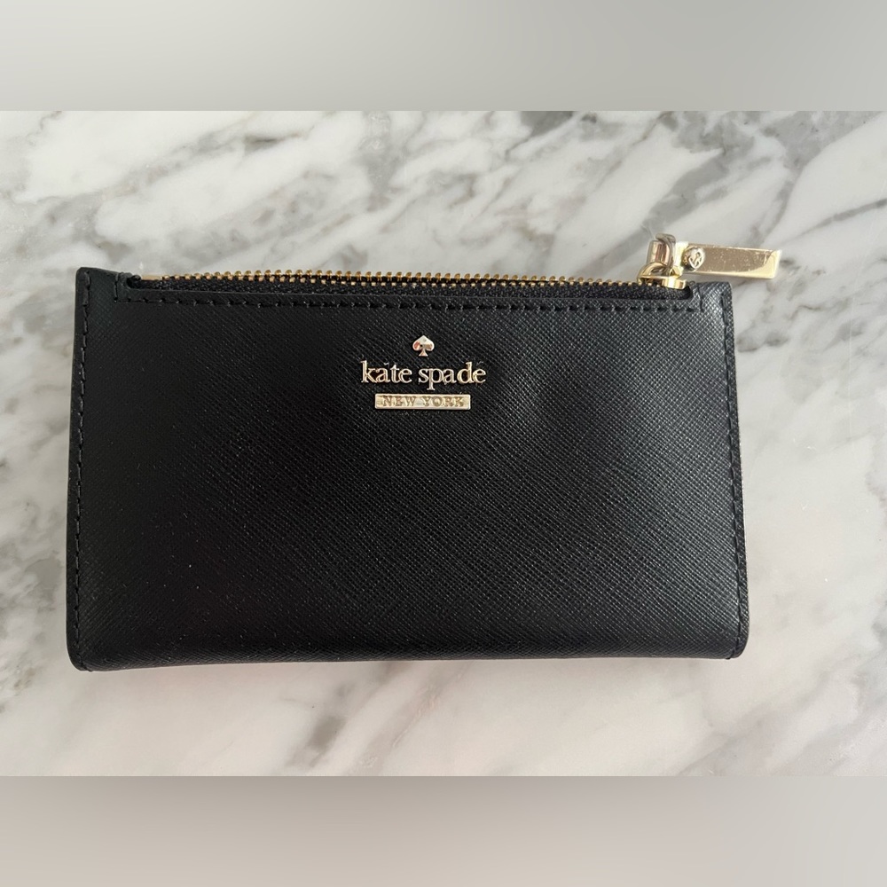 Kate Spade black leather wallet